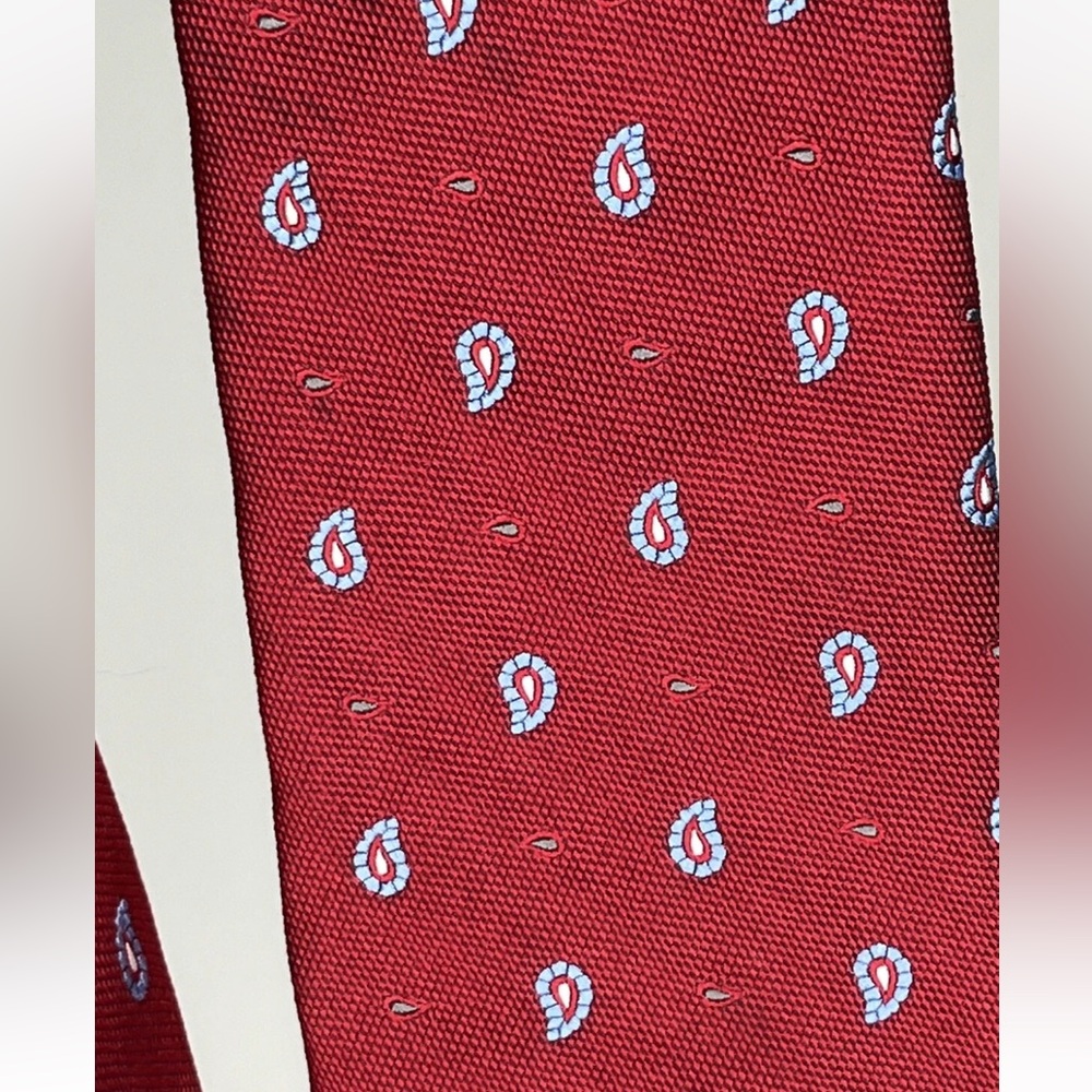 Brooks Brothers Makers Mens Neck Tie Blue white Polka Dots necktie Silk USA